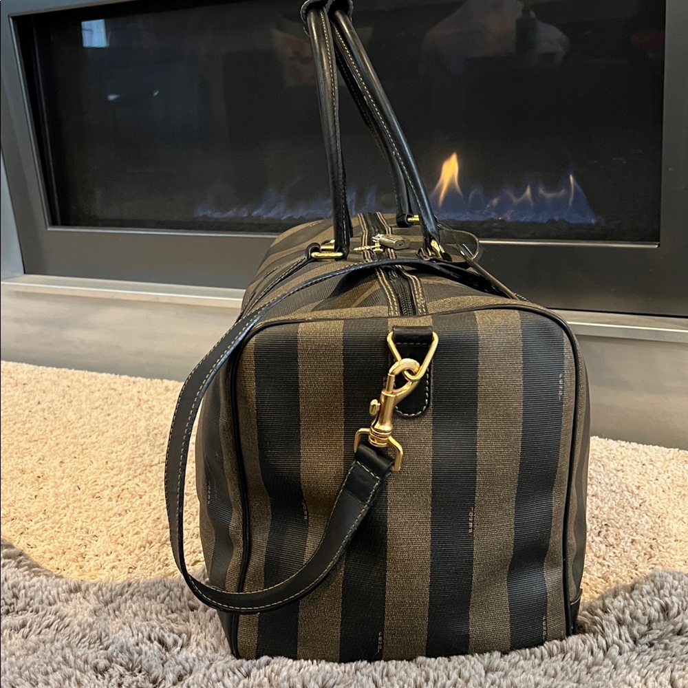 Fendi Vintage Pequin Duffle Bag - Picture 7 of 16